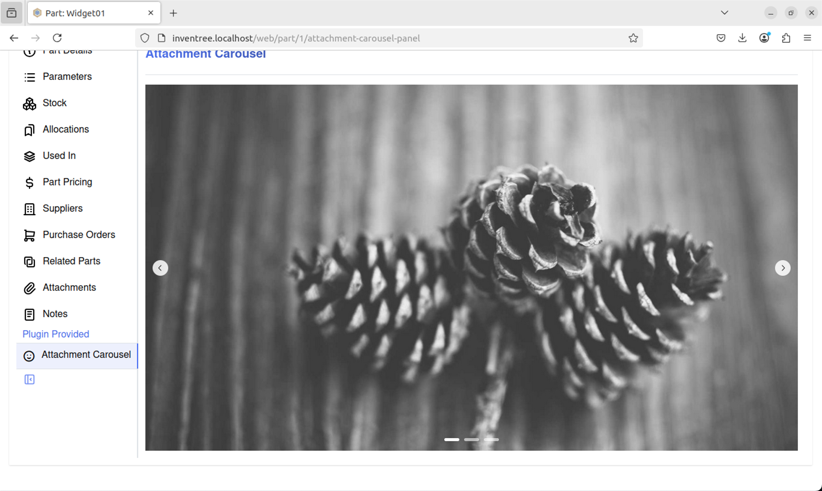 Mantine UI carousel screenshot