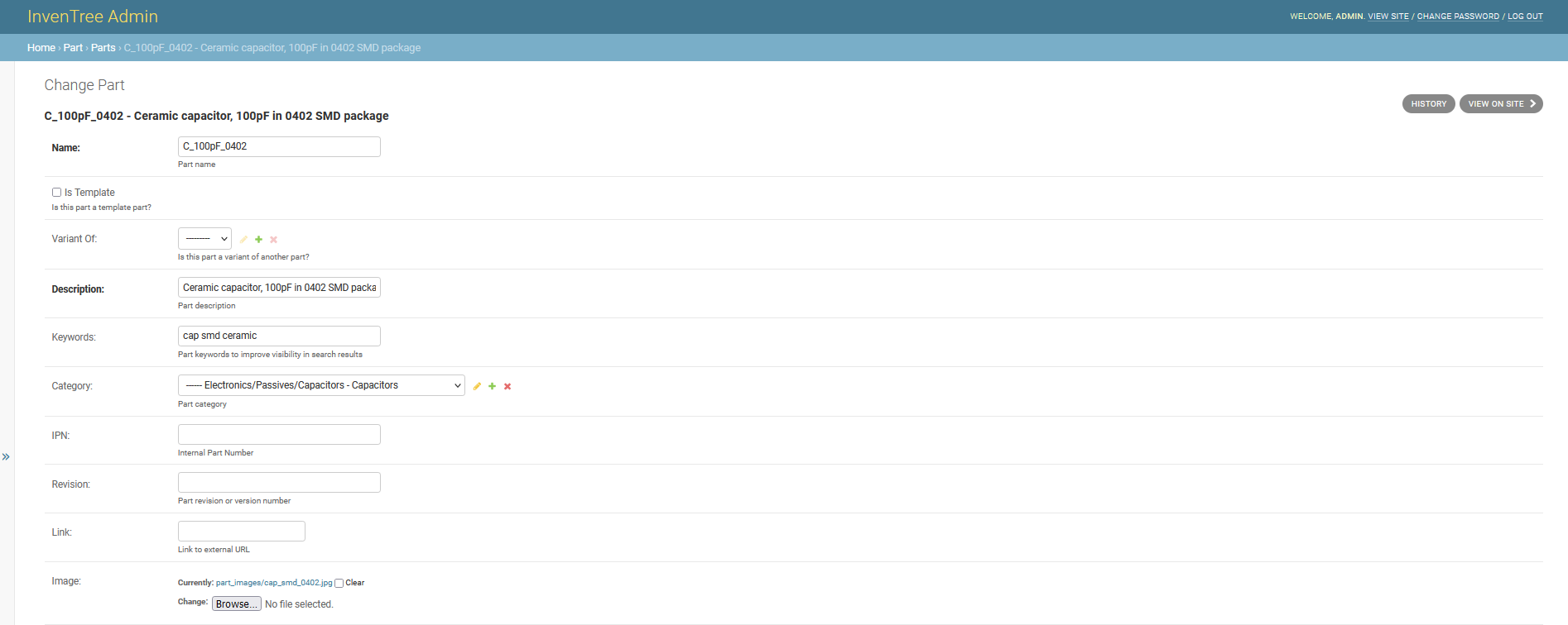 /inventree/inventree-docs/raw/commit/85d3c6e8a91b9bfa62e7ce82ba7391c0e412c0ea/docs/assets/images/indexgallery/part_admin.png