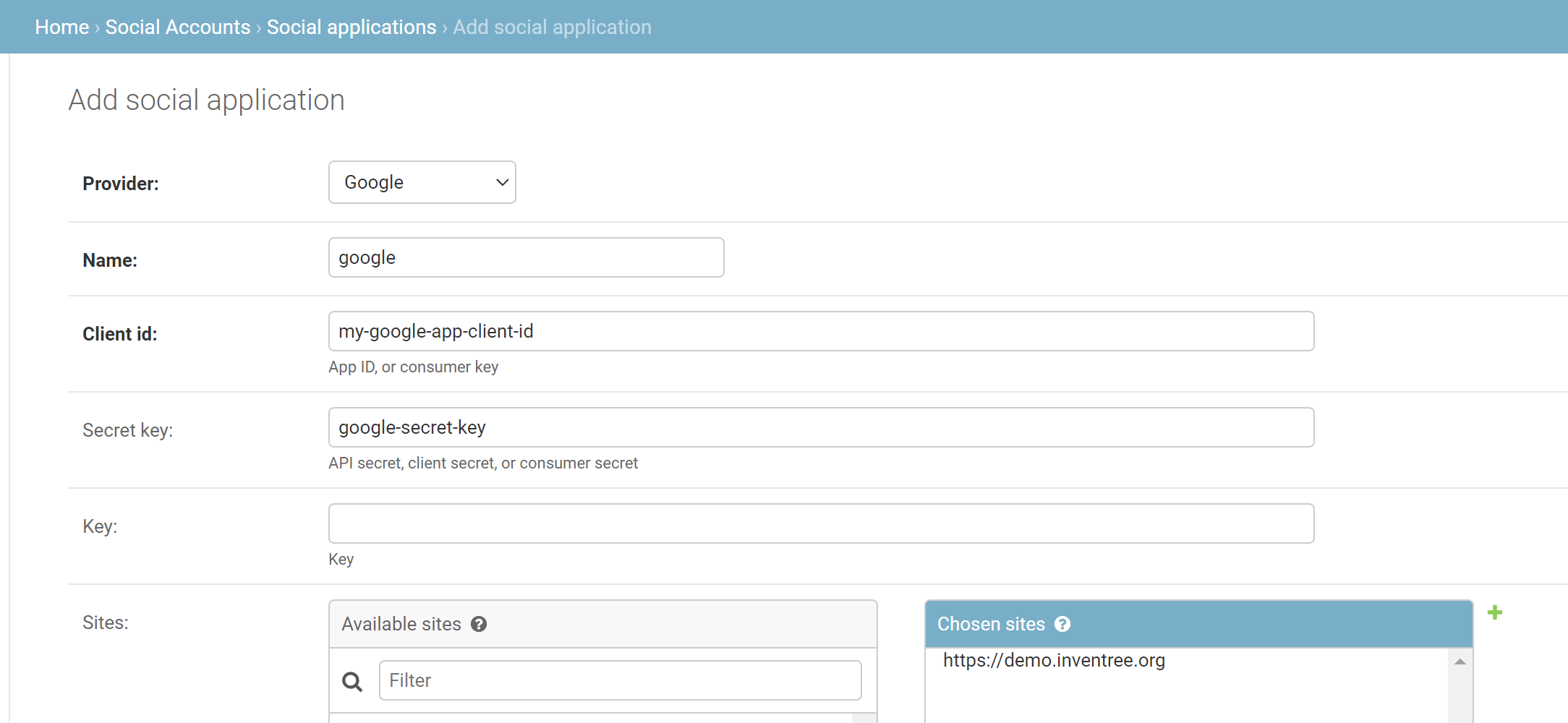 /inventree/inventree-docs/raw/commit/c28a07b76ab7535255d9fd903a764ef06fcea723/docs/assets/images/settings/social_application_configure.png